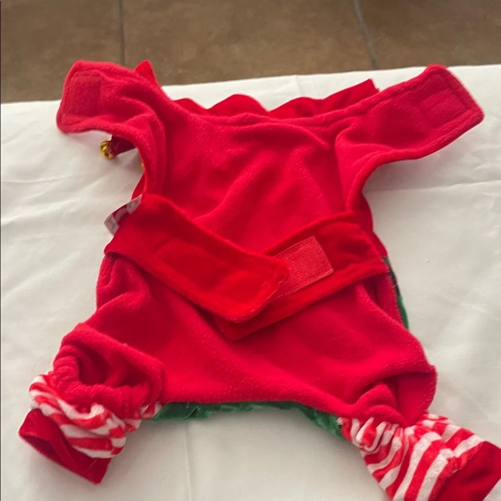 Elf Doggie Outfit for 5-6 pound dog